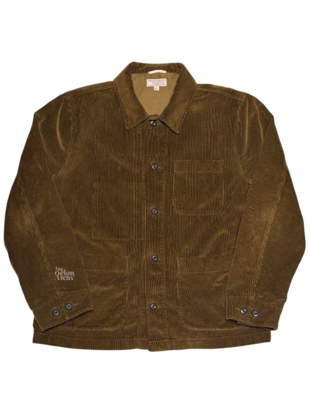 Size XL Wallace & Barnes Corduroy Chore Jacket 'Brown' AQ428 Size XL Pre-Owned